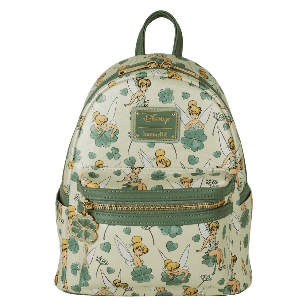 Peter Pan Tinker Bell Clover All-Over Print Mini Backpack NWT
30A